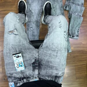 Calça Jogador Brow Jeans - Cinza