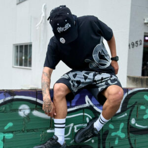 Conjunto Syna World Logo - Preto/Cinza